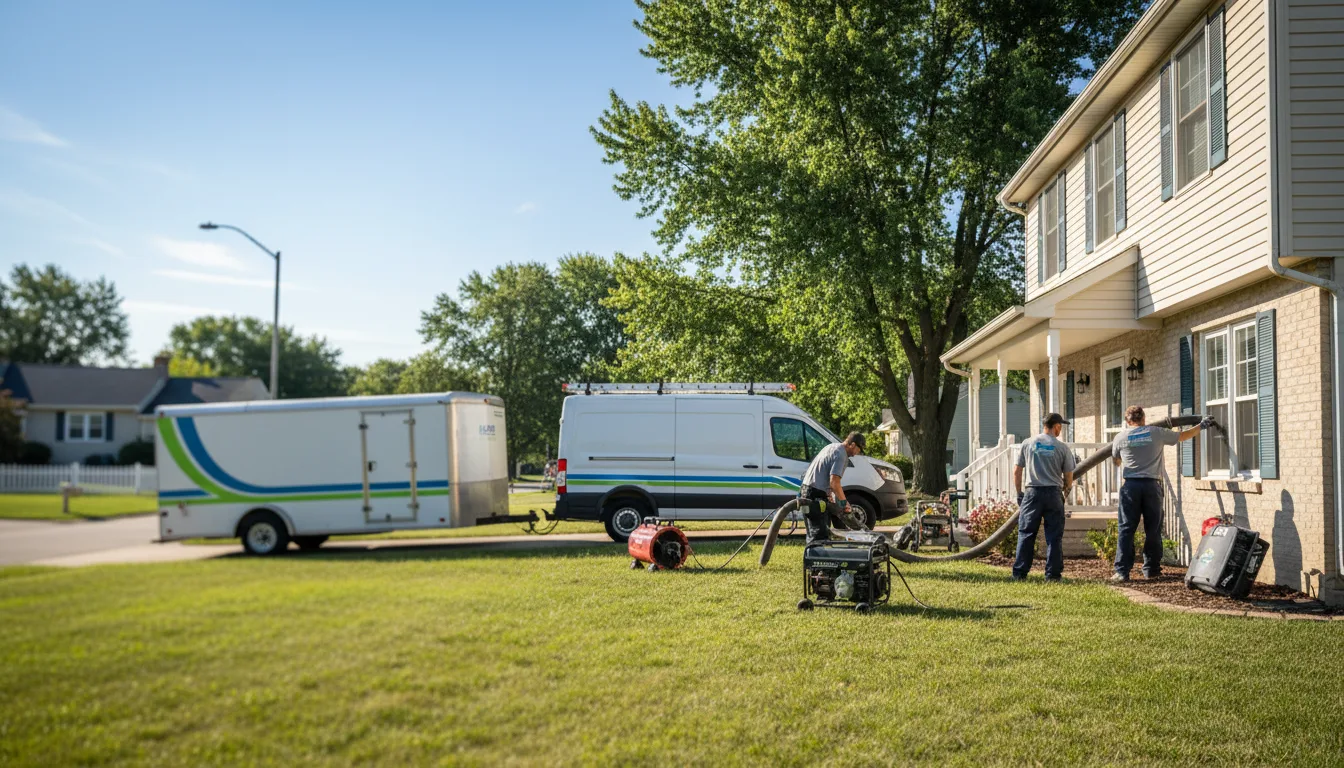 Flooded Basement Restoration And Cleanup With Repair in Scotts, MI near me